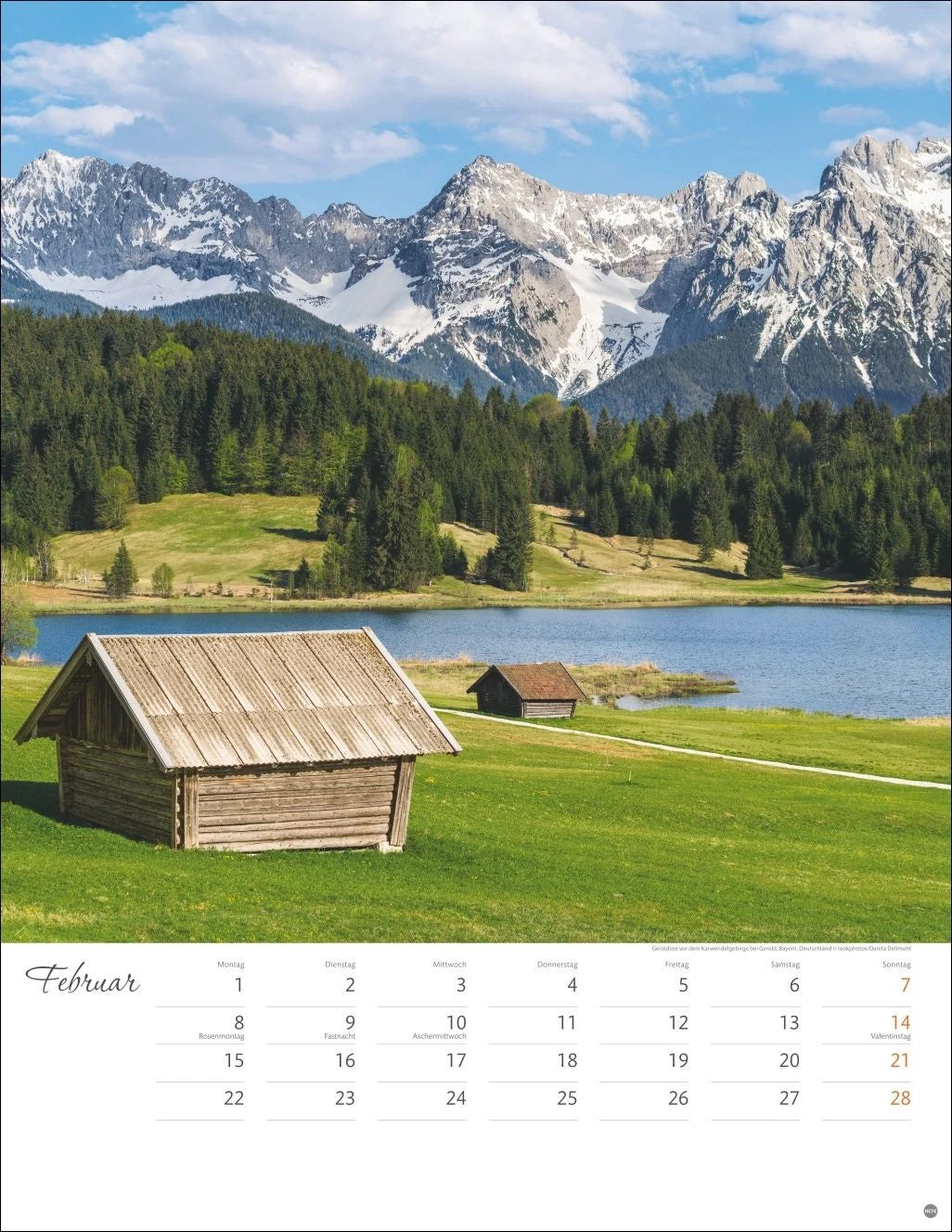 Schönes Alpenland Posterkalender 2027 – Ansicht