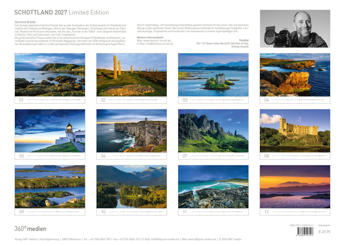Schottland Exklusivkalender 2027 – Ansicht