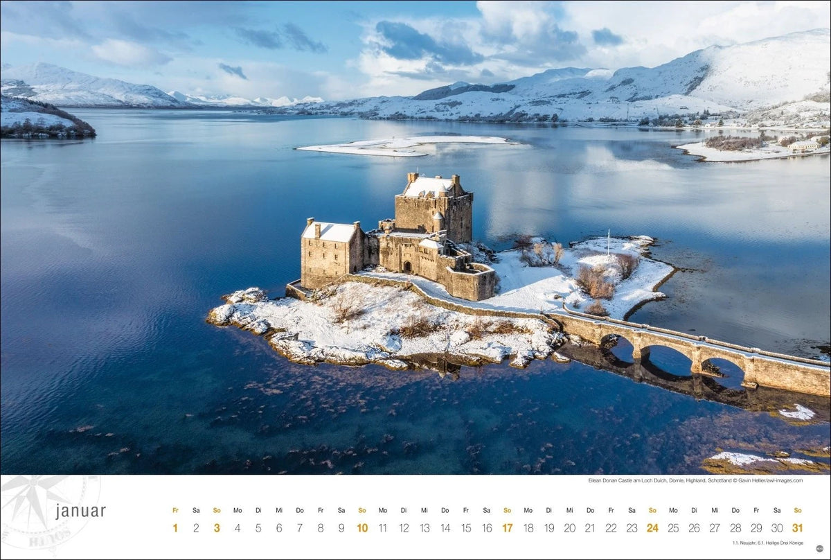 Schottland Globetrotter Kalender 2027 - Von wilden Küsten, Seen und Bergen – Ansicht