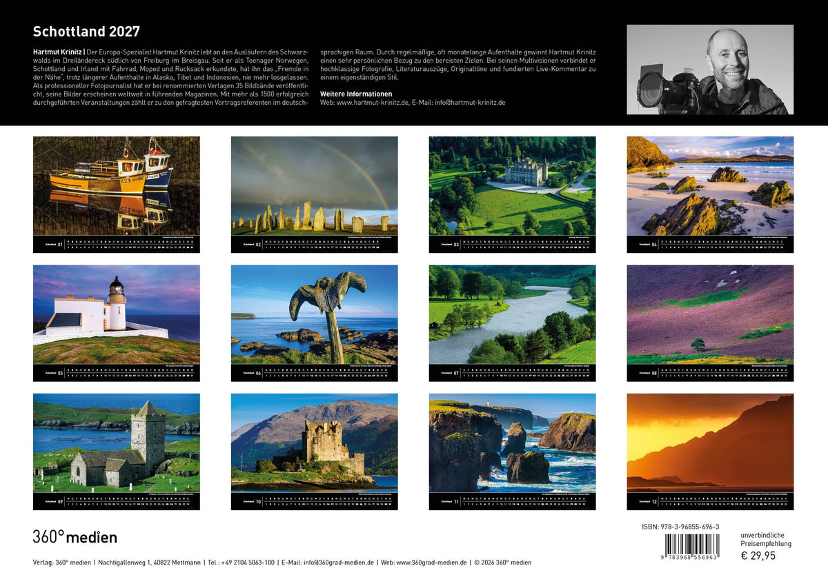 Schottland Premiumkalender 2027 – Ansicht