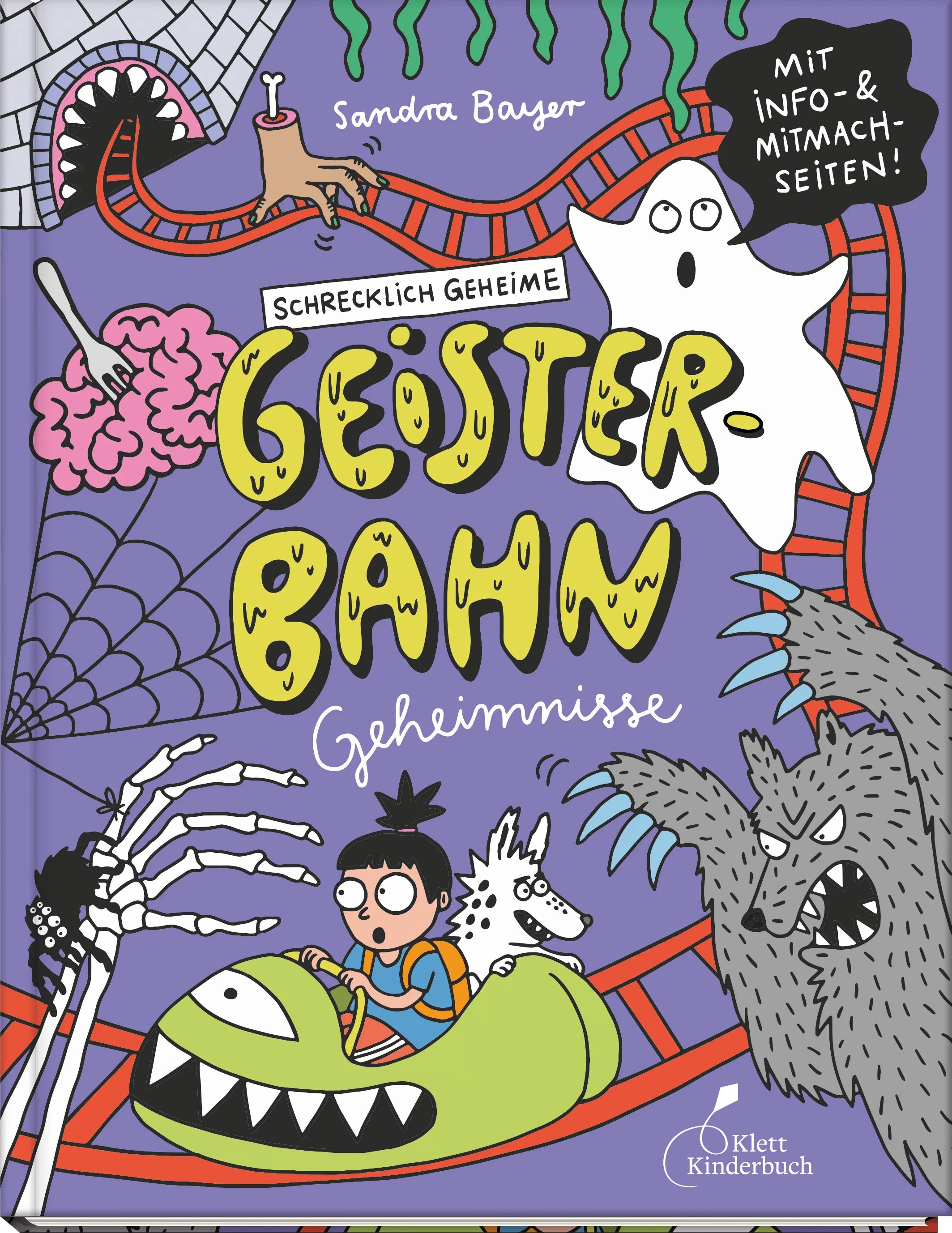 Buchcover von 'Schrecklich geheime Geisterbahn-Geheimnisse' - Gebundene Ausgabe von Sandra Bayer