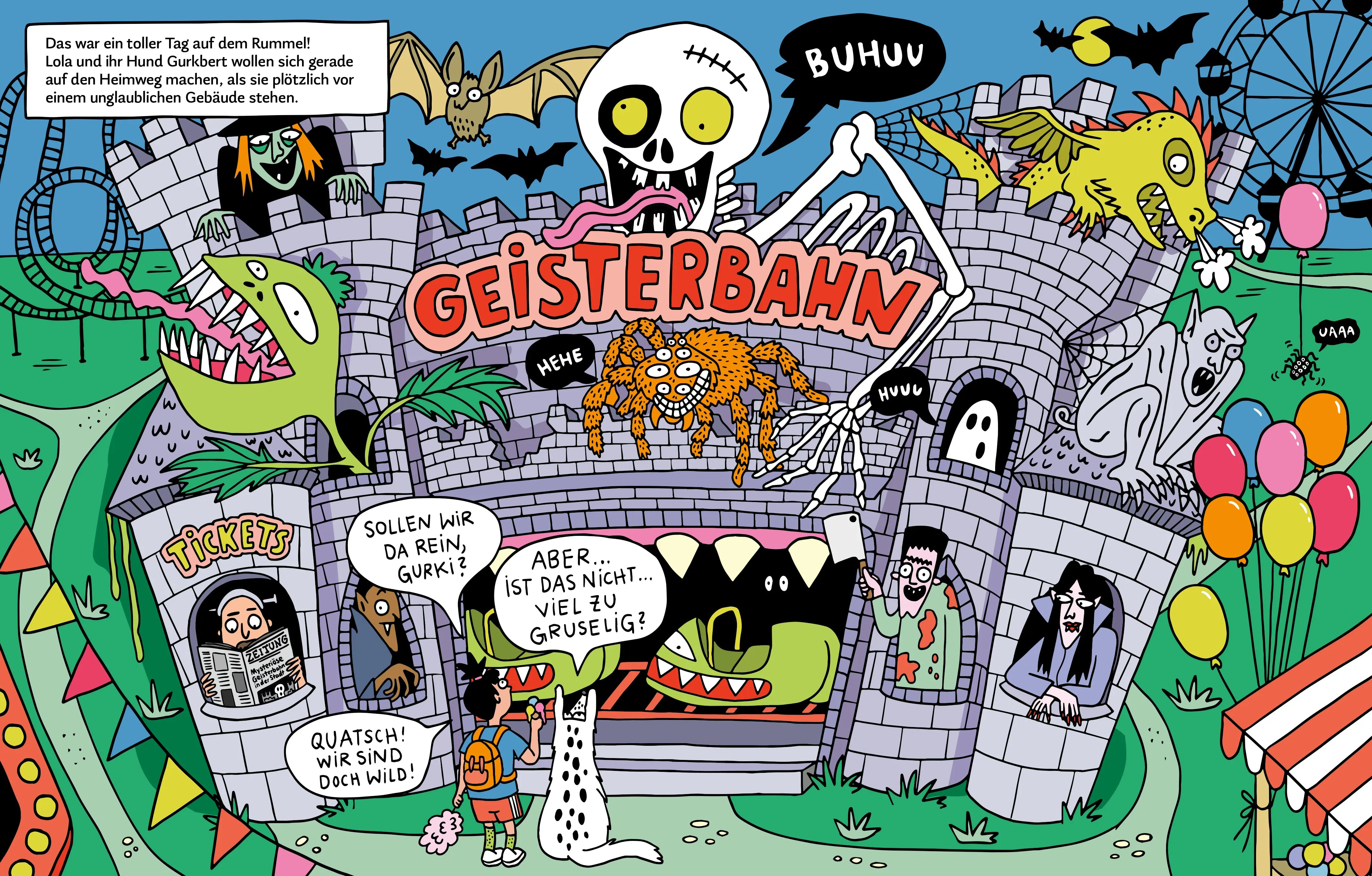 Produktansicht: Schrecklich geheime Geisterbahn-Geheimnisse (Gebundene Ausgabe)