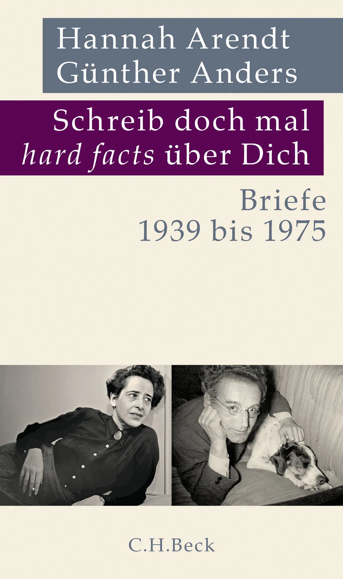 Buchcover von 'Schreib doch mal 'hard facts' über Dich' - Gebundene Ausgabe von Hannah Arendt