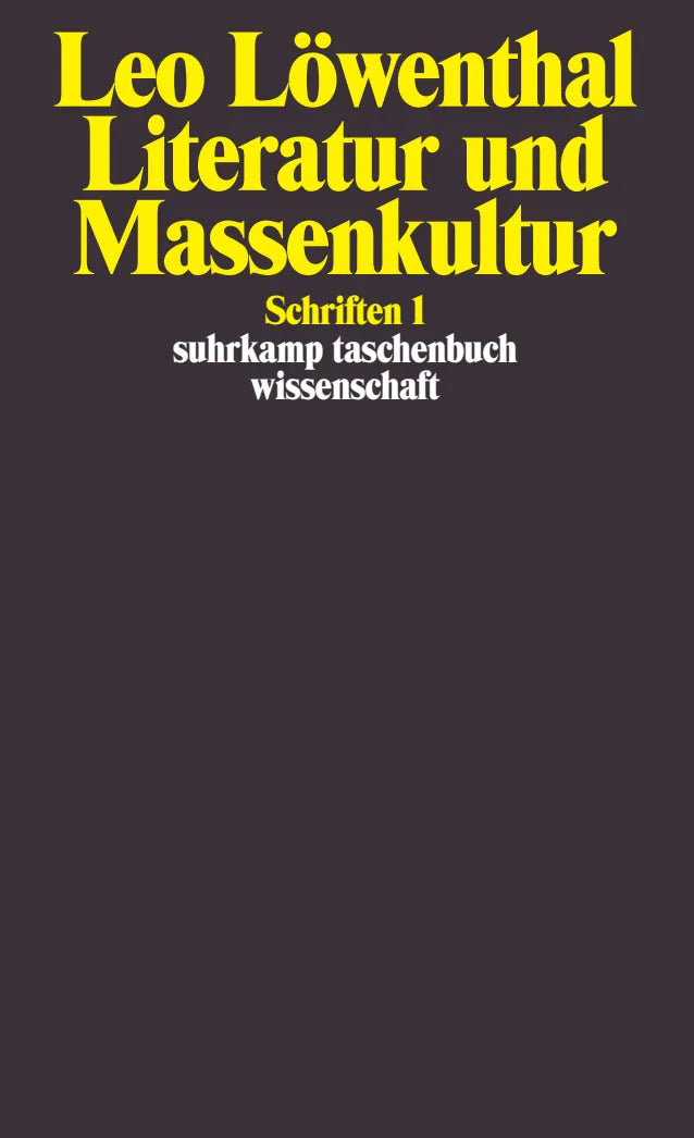 Buchcover von 'Schriften. 5 Bände' - Taschenbuch von Leo Löwenthal