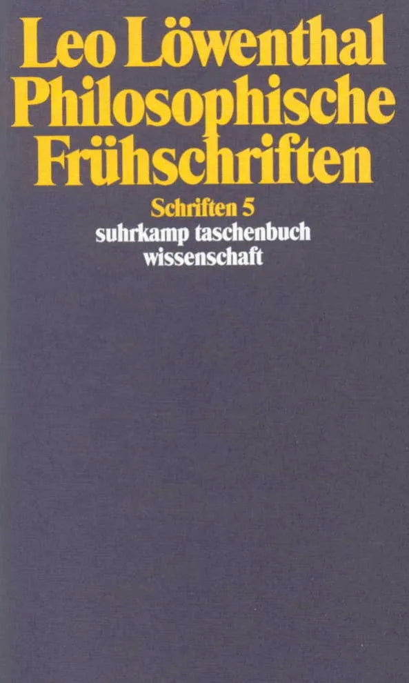 Buchcover von 'Schriften. 5 Bände' - Taschenbuch von Leo Löwenthal