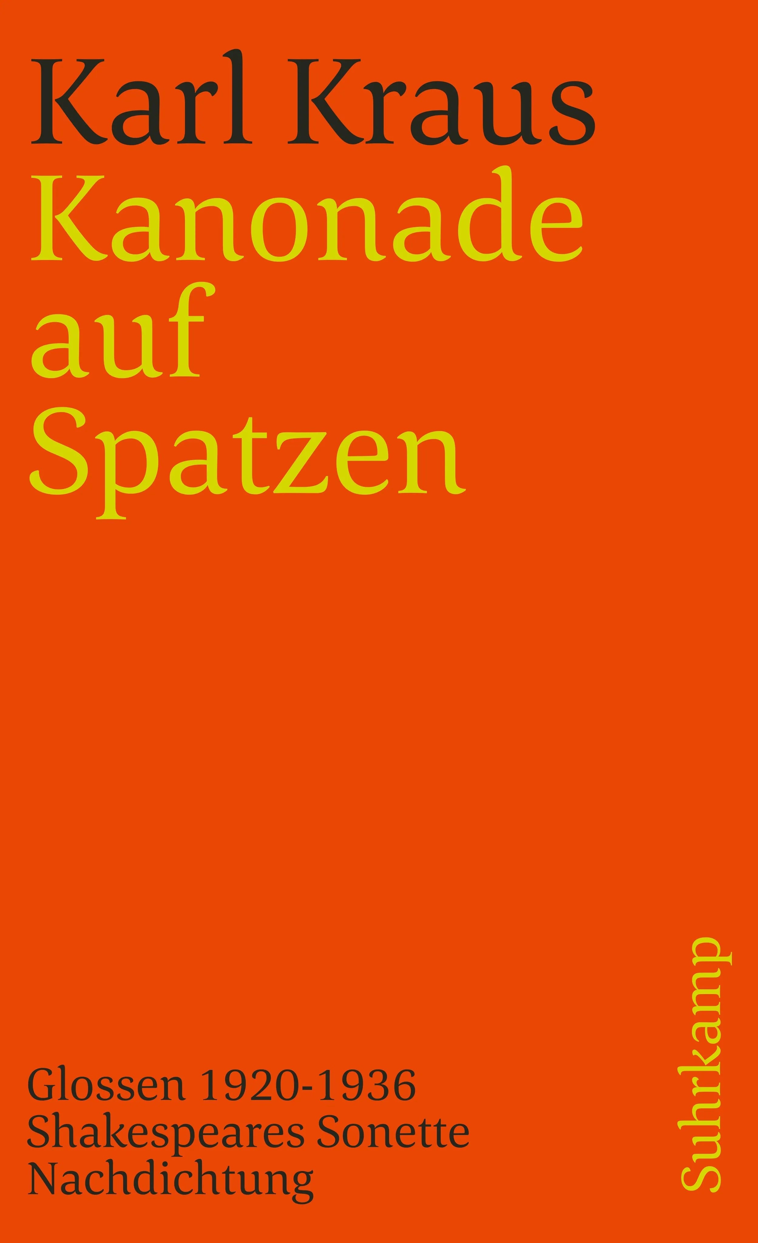 Buchcover von 'Schriften in den suhrkamp taschenbüchern. Zweite Abteilung. Acht Bände' - Taschenbuch von Karl Kraus