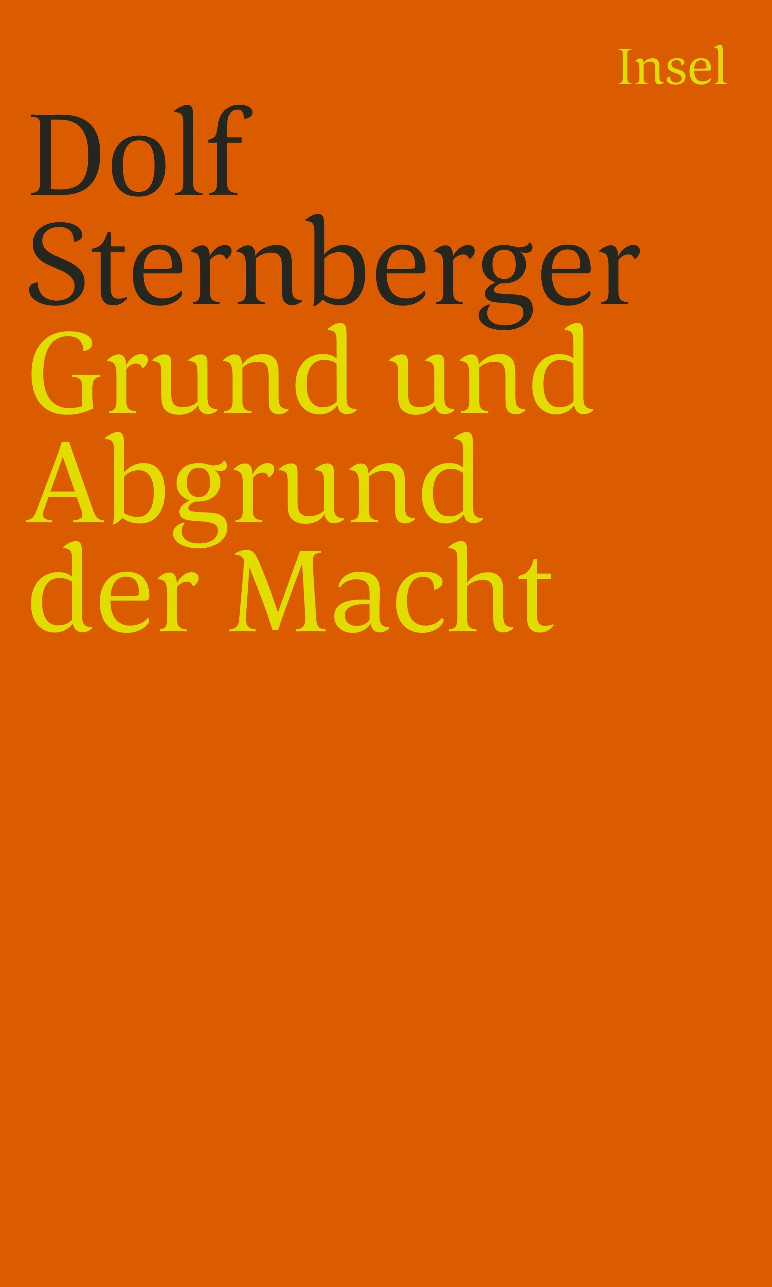 Buchcover von 'Schriften' - Taschenbuch von Dolf Sternberger