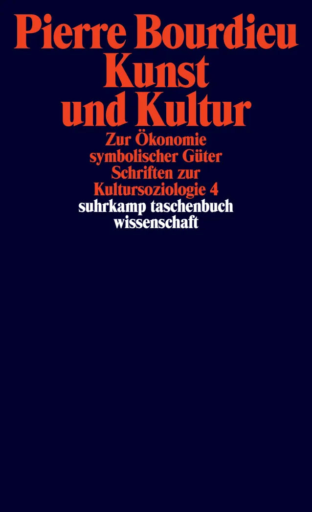 Buchcover von 'Schriften' - Taschenbuch von Pierre Bourdieu