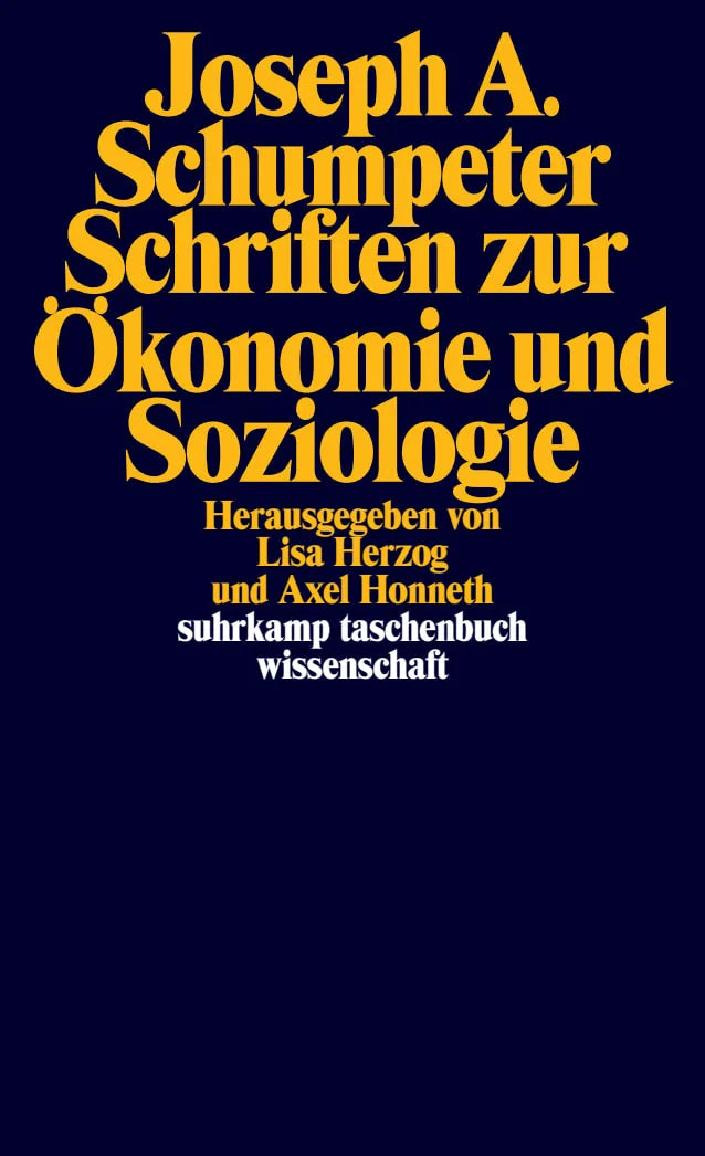 Buchcover von 'Schriften zur Ökonomie und Soziologie' - Taschenbuch von Joseph Schumpeter