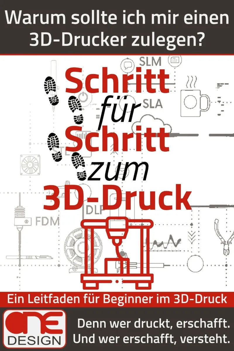 Cover: Schritt für Schritt zum 3D-Druck (E-Book) von ONE Design