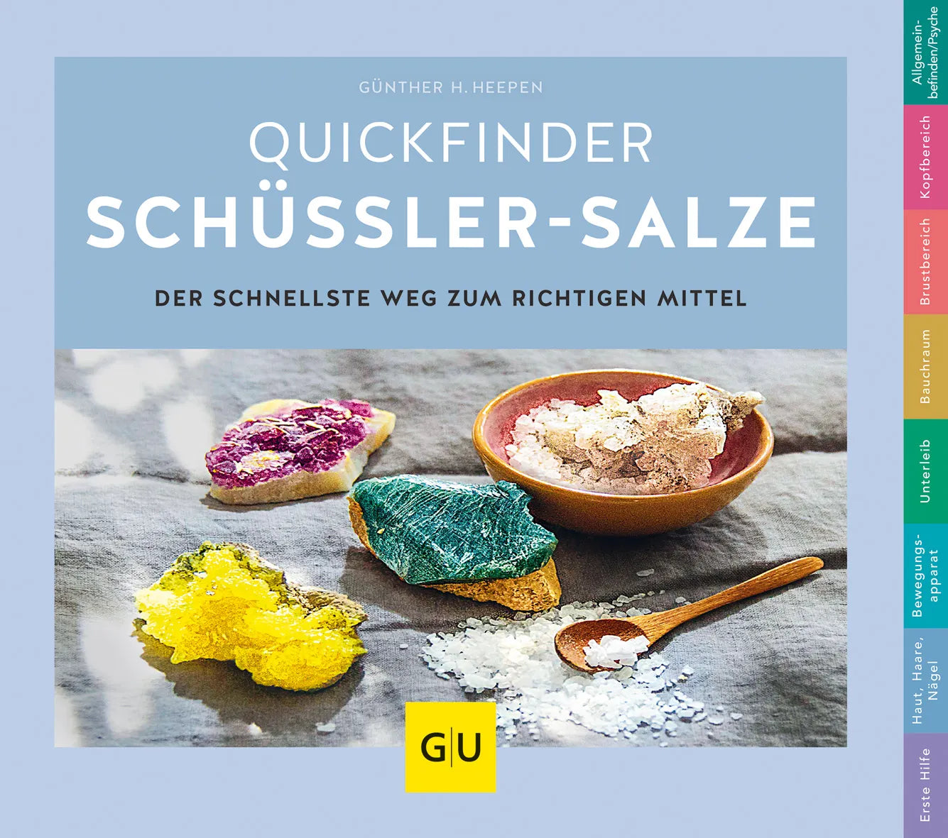 Buchcover von 'Schüßler-Salze, Quickfinder' - Paperback von Günther H. Heepen