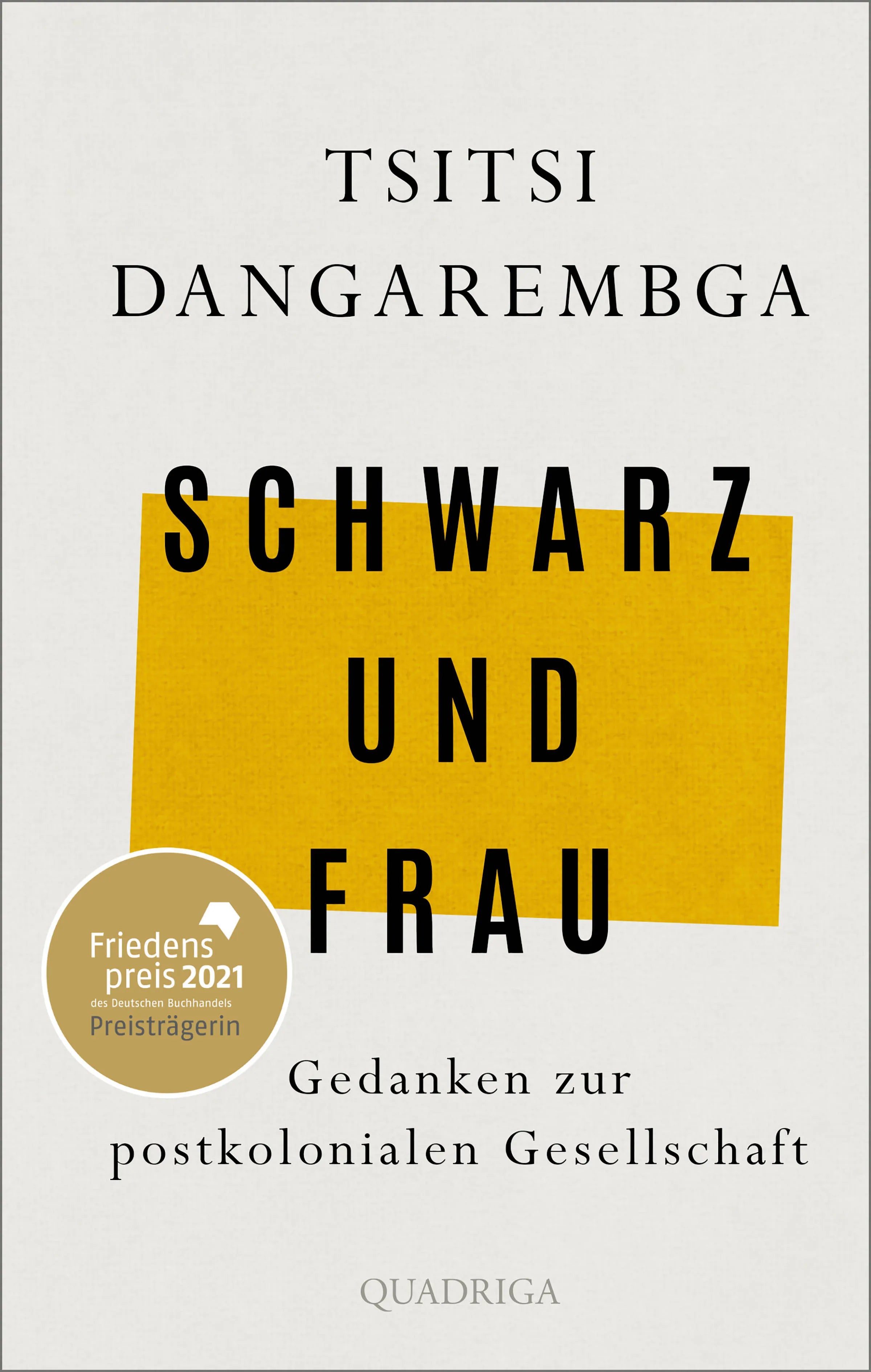 Cover: Schwarz und Frau (E-Book) von Tsitsi Dangarembga