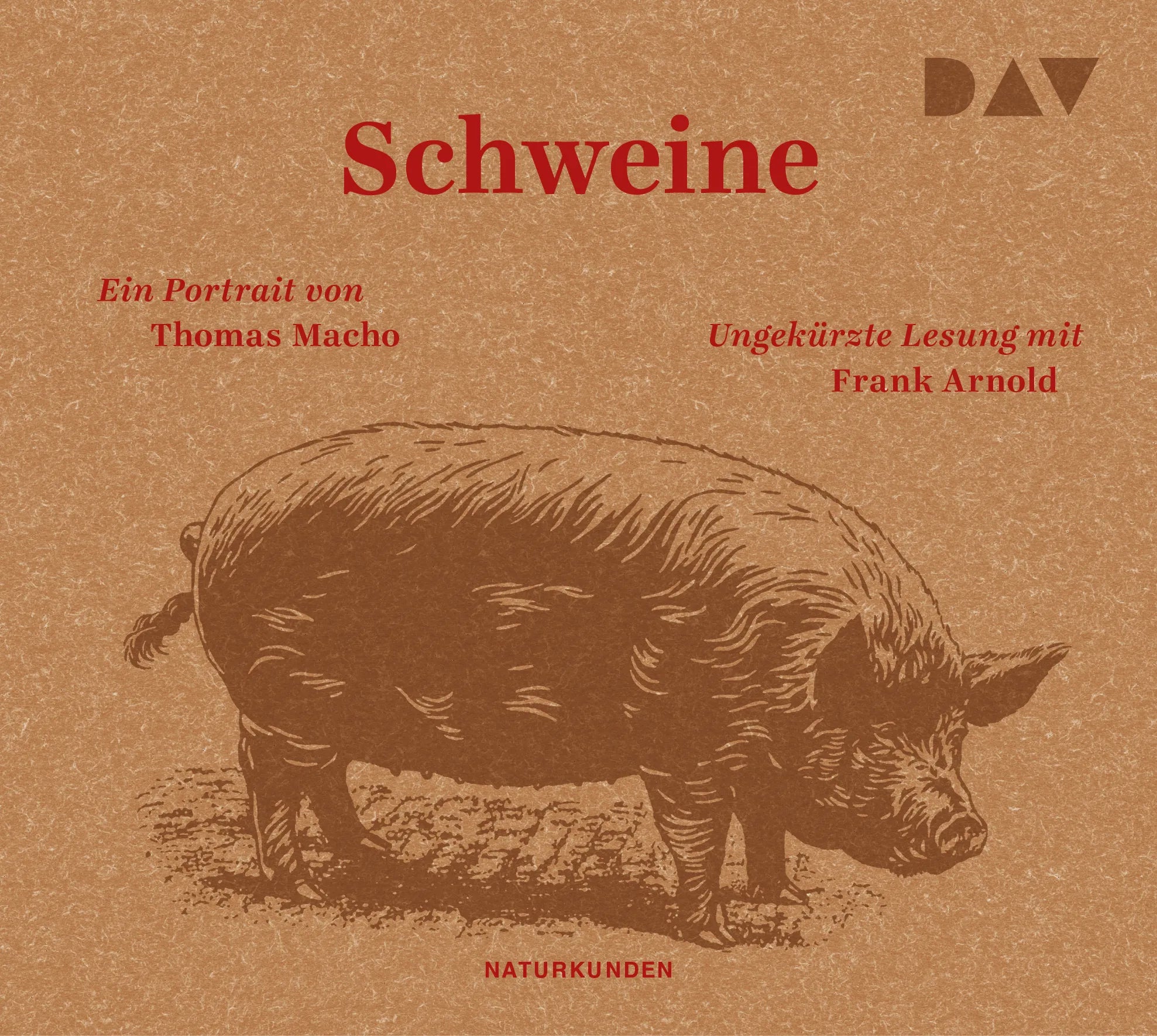 Buchcover von 'Schweine. Ein Portrait' - Hörbuch (CD) von Thomas Macho