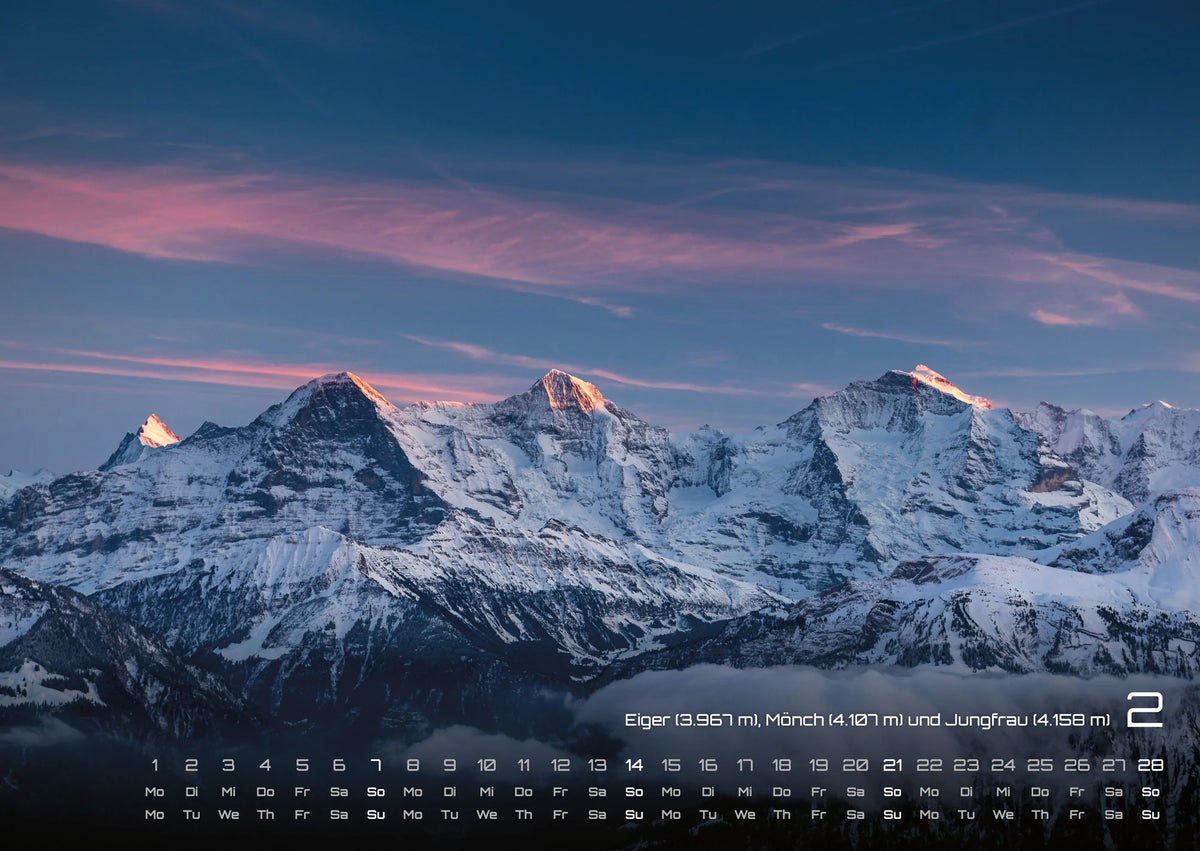 Schweiz - 2027 - Kalender DIN A2 – Ansicht
