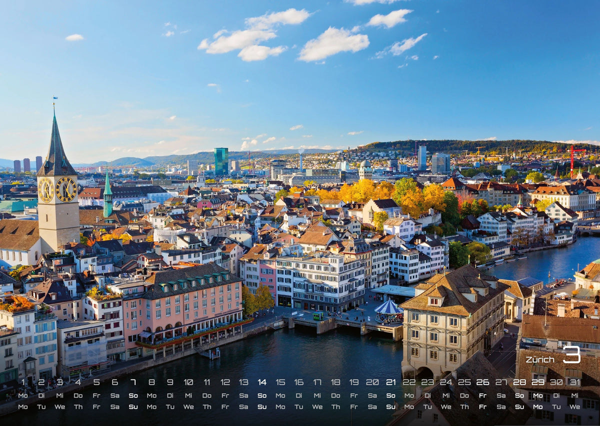 Schweiz - 2027 - Kalender DIN A3 – Ansicht