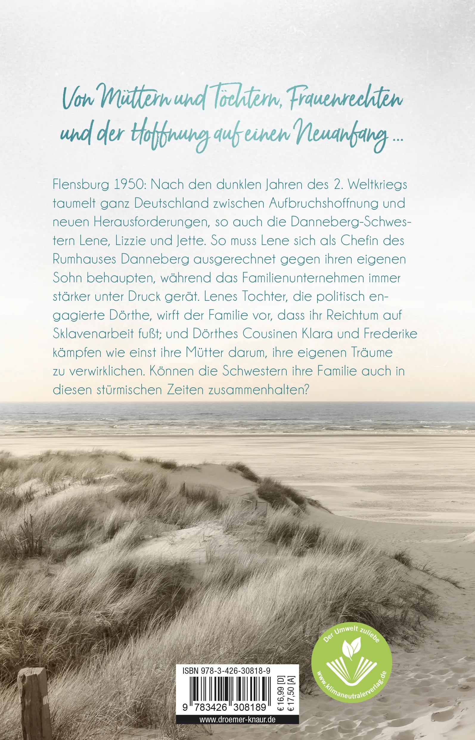 Buchrückseite von 'Schwestern im Aufbruch' mit Klappentext - Paperback