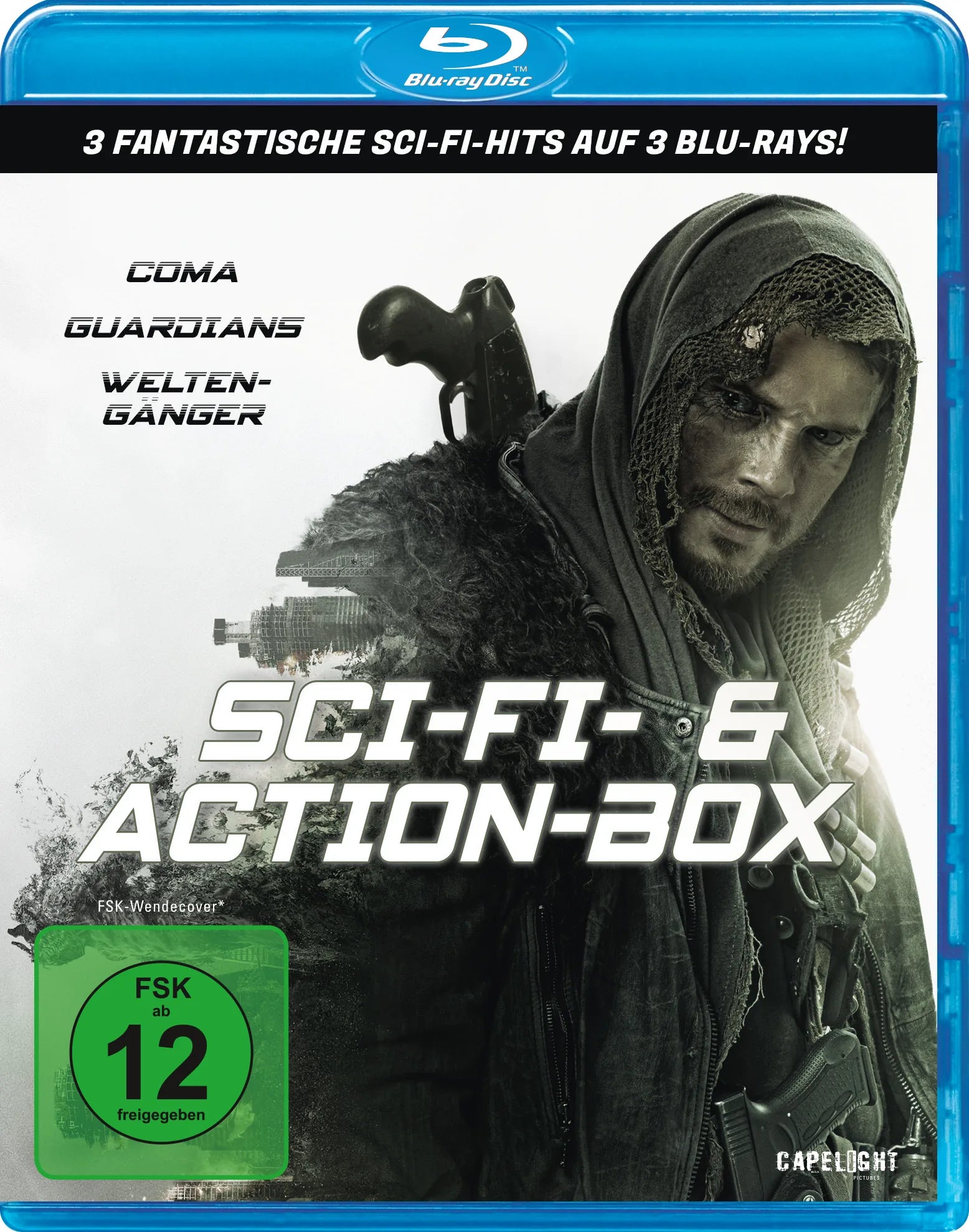 Blu-ray-Cover: Sci-Fi & Action Box - 3 Filme. Regie: Nikita Argunow
