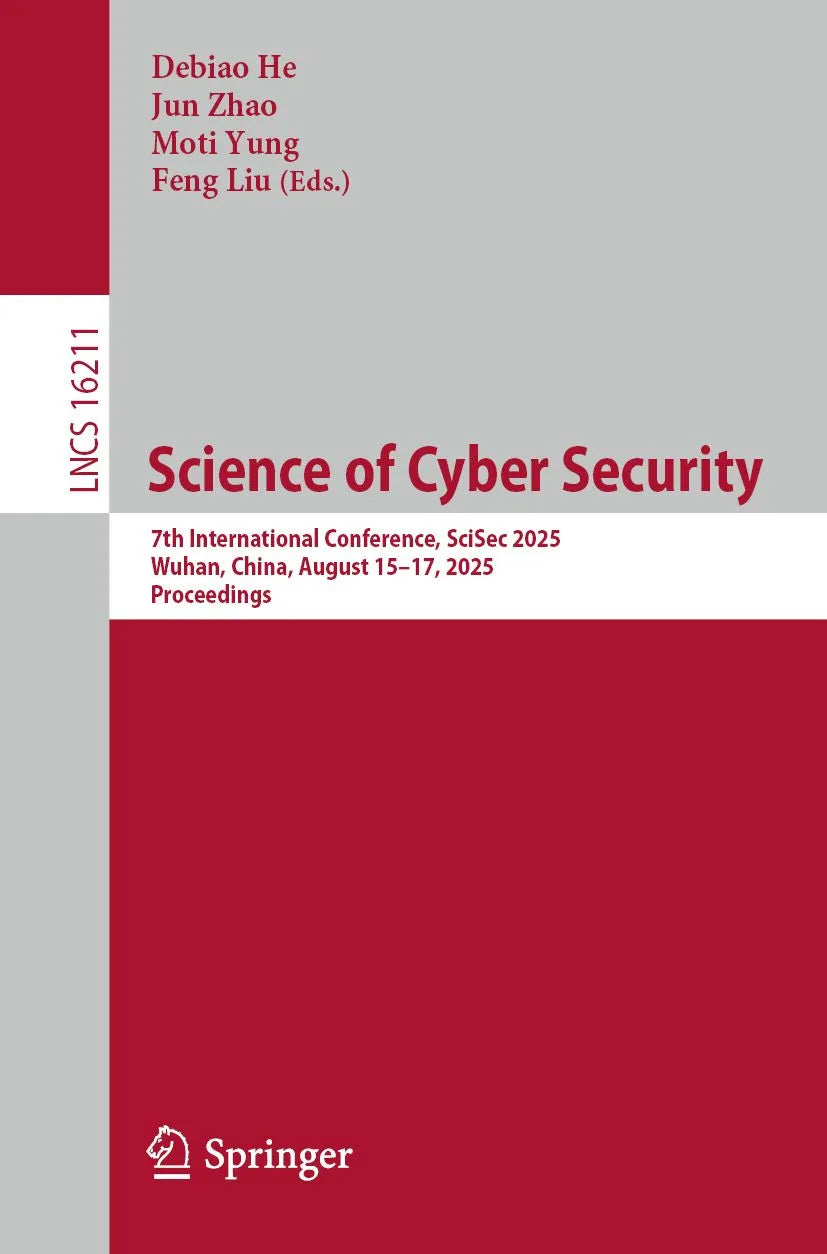 Cover: Science of Cyber Security (E-Book) von Debiao He