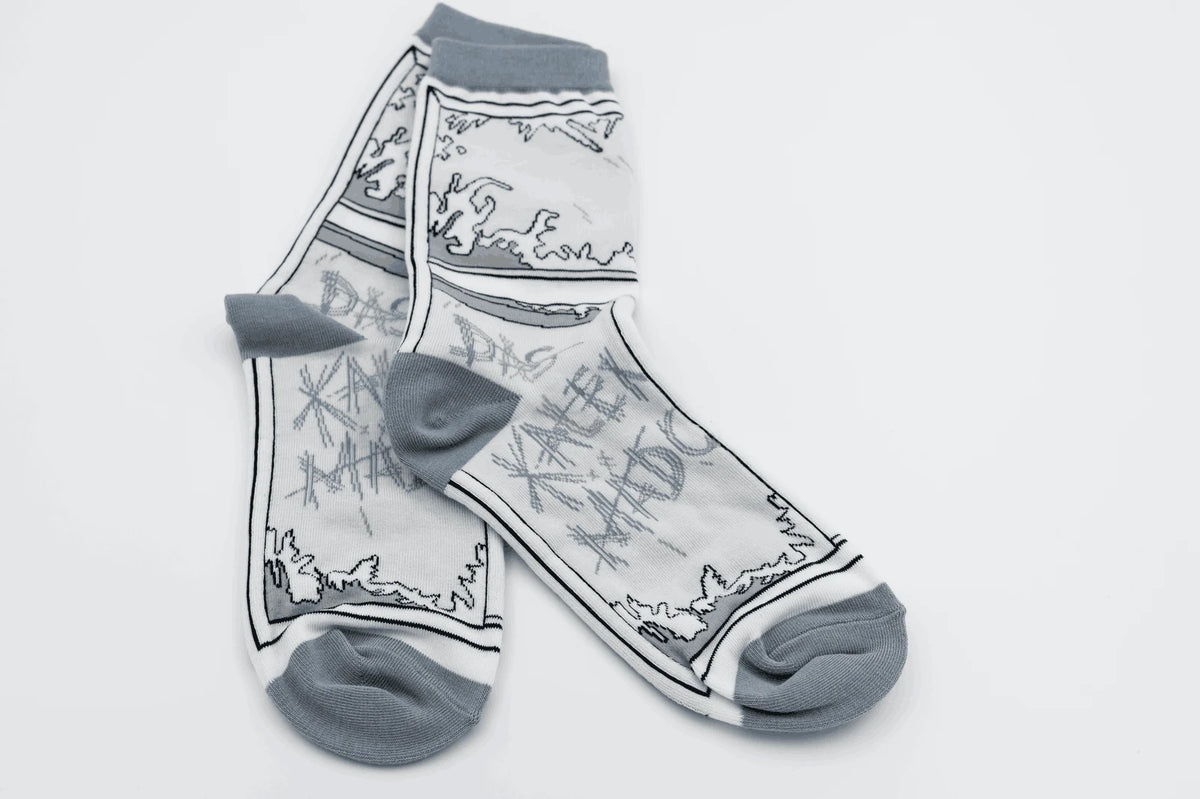 Sebastian Fitzek-Socken "Das Kalendermädchen" Größe 36 - 41 – Ansicht