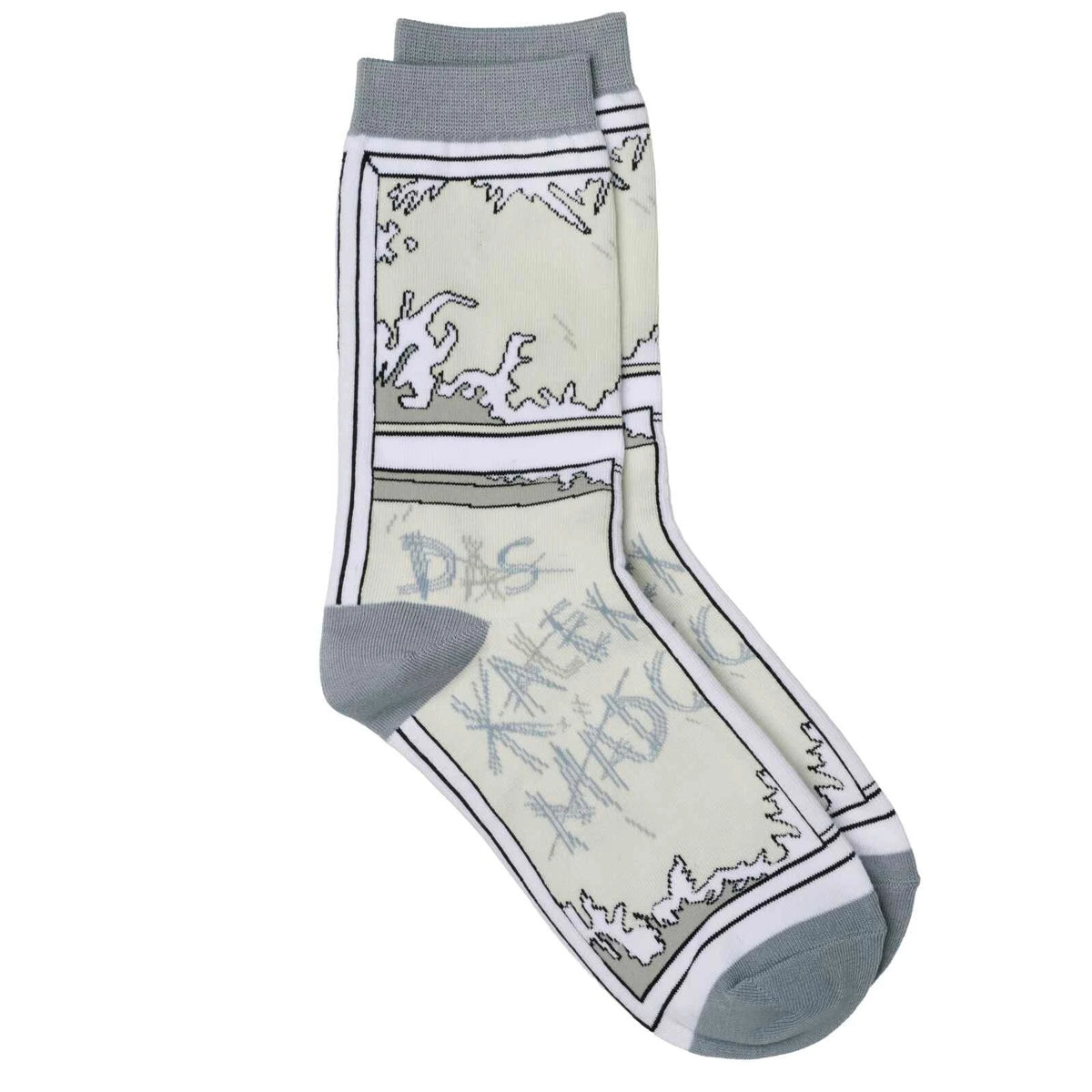 Tischkalender: Sebastian Fitzek-Socken "Das Kalendermädchen" Größe 36 - 41