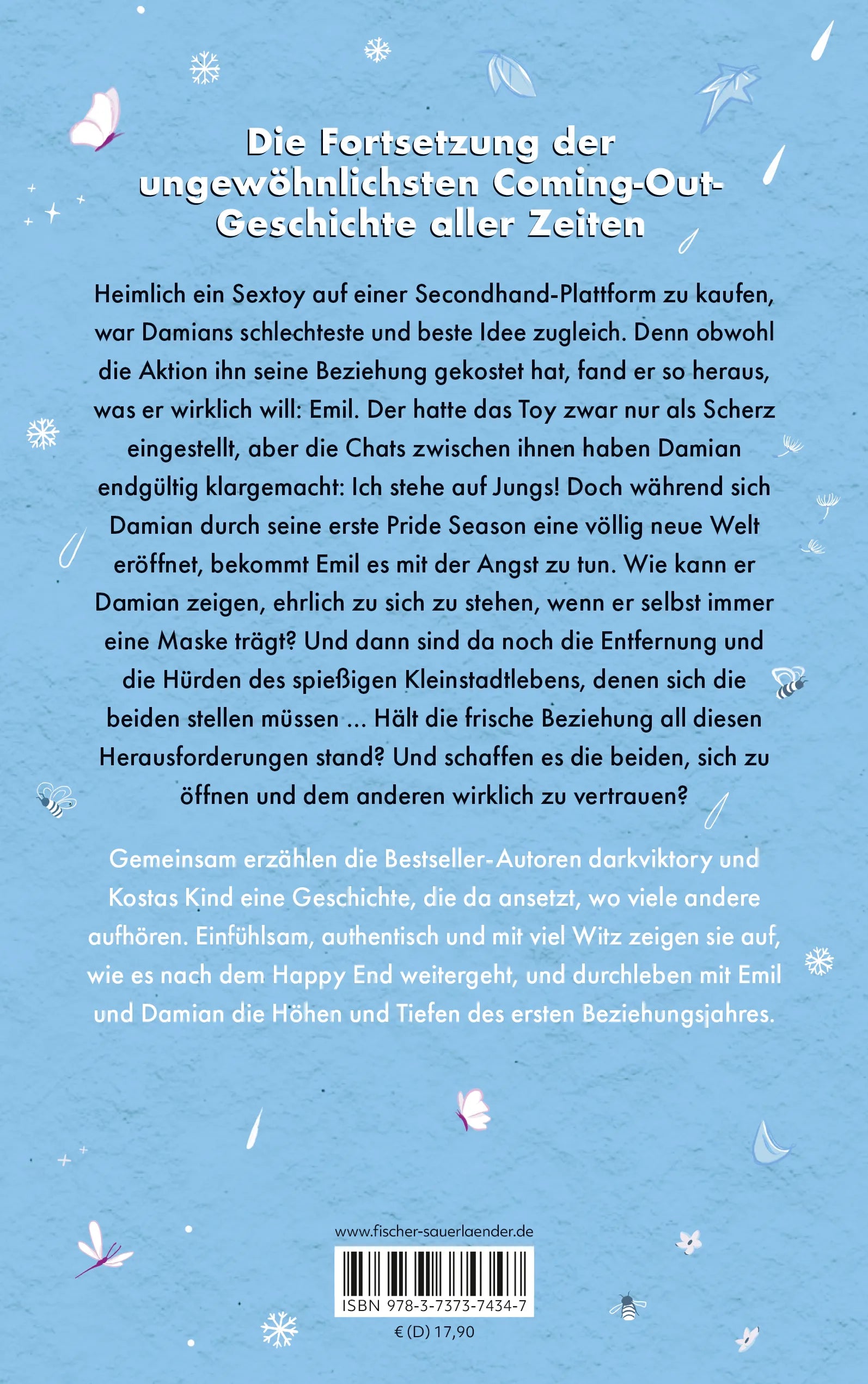 Buchrückseite von 'Secondhand Toyfriend – Volume 2' mit Klappentext - Paperback