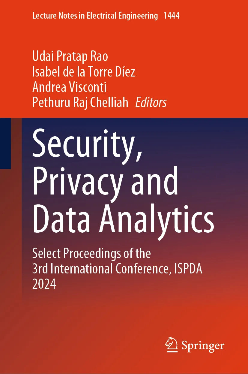 Cover: Security, Privacy and Data Analytics (E-Book)