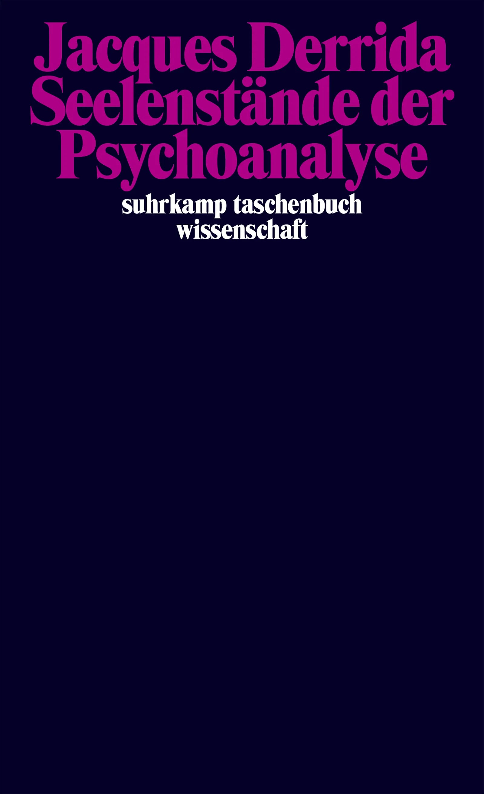 Cover: Seelenstände der Psychoanalyse (E-Book) von Jacques Derrida