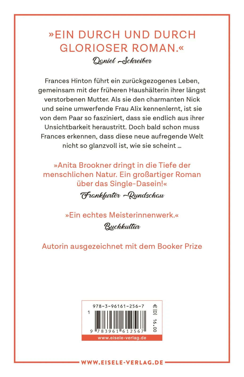 Buchrückseite von 'Seht mich an' mit Klappentext - Taschenbuch
