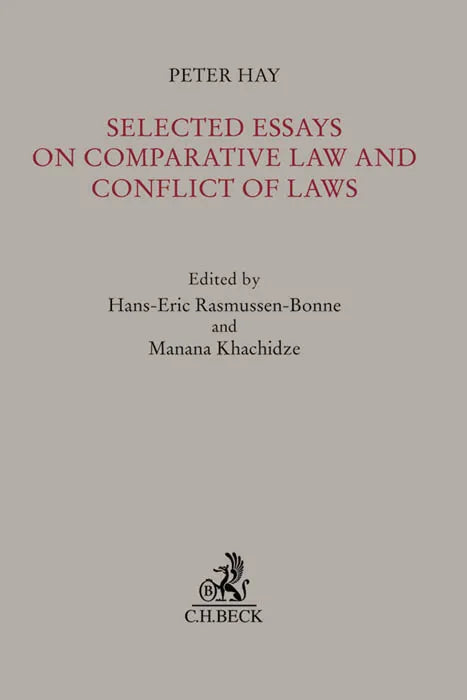 Buchcover von 'Selected Essays on Comparative Law and Conflict of Laws' - Gebundene Ausgabe von Peter Hay