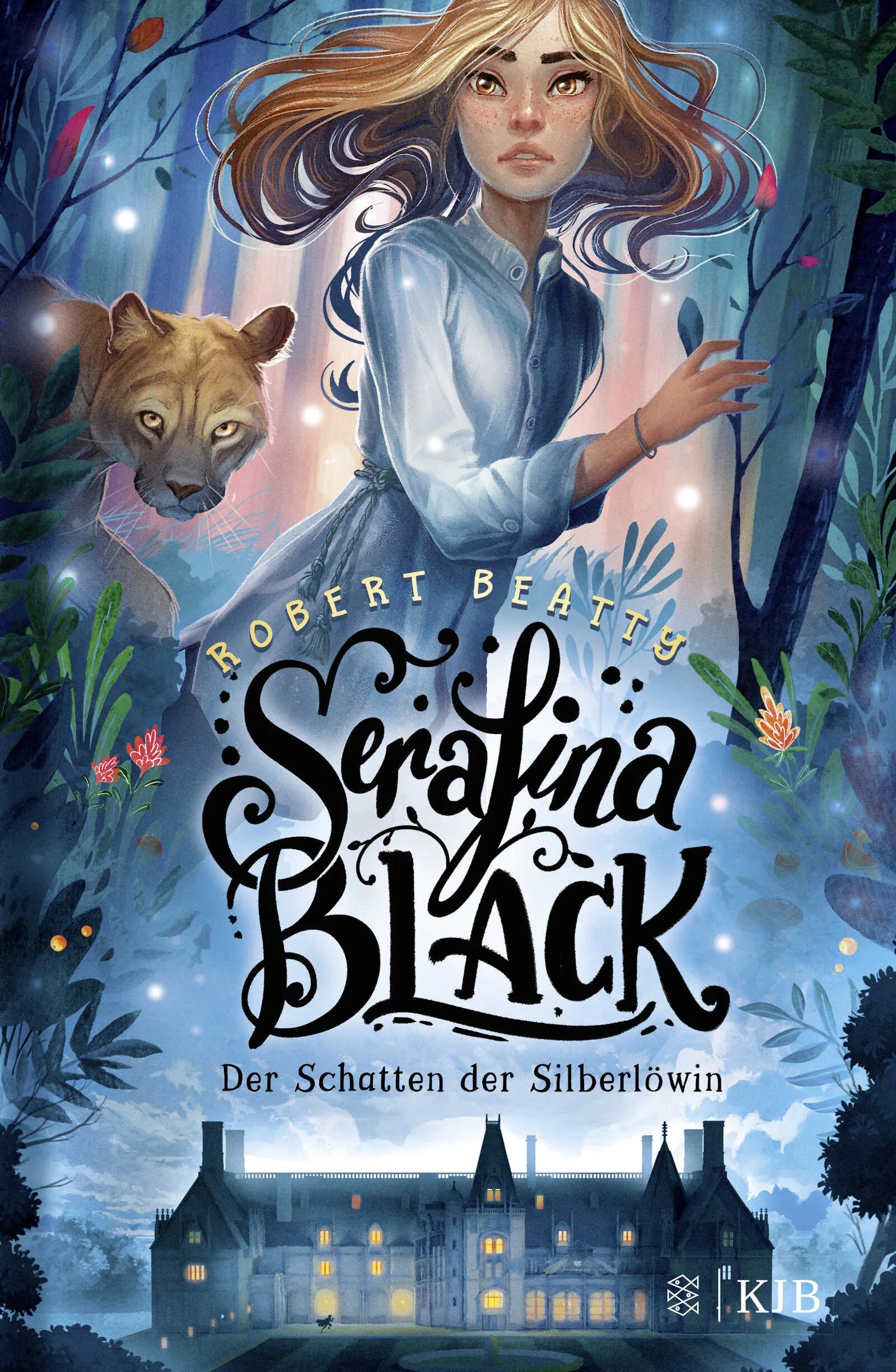 Buchcover von 'Serafina Black – Der Schatten der Silberlöwin' - Gebundene Ausgabe von Robert Beatty