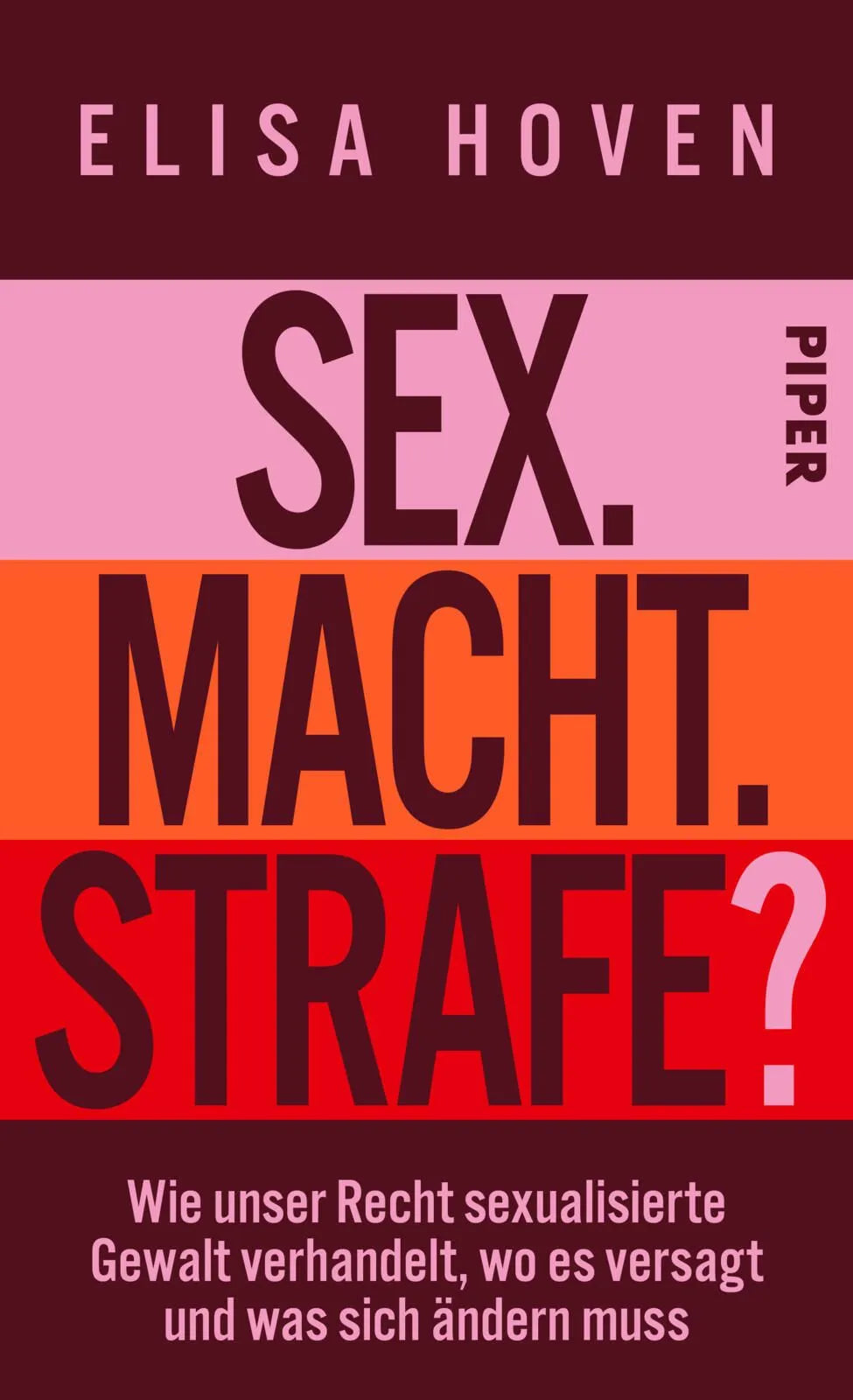Cover: Sex. Macht. Strafe? (Hardcover) von Elisa Hoven