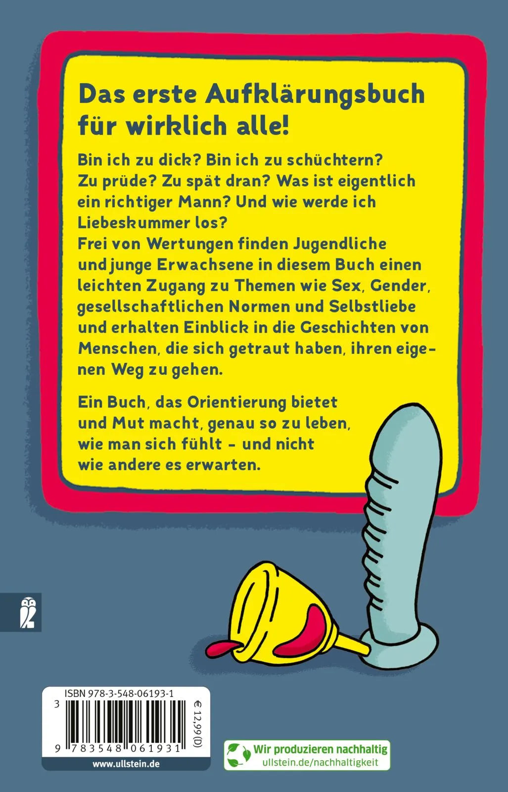 Buchrückseite von 'Sex und so' mit Klappentext - Taschenbuch