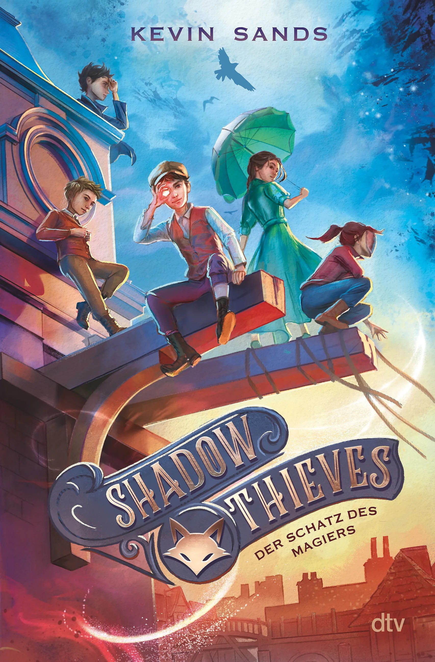 Buchcover von 'Shadow Thieves – Der Schatz des Magiers' - Gebundene Ausgabe von Kevin Sands