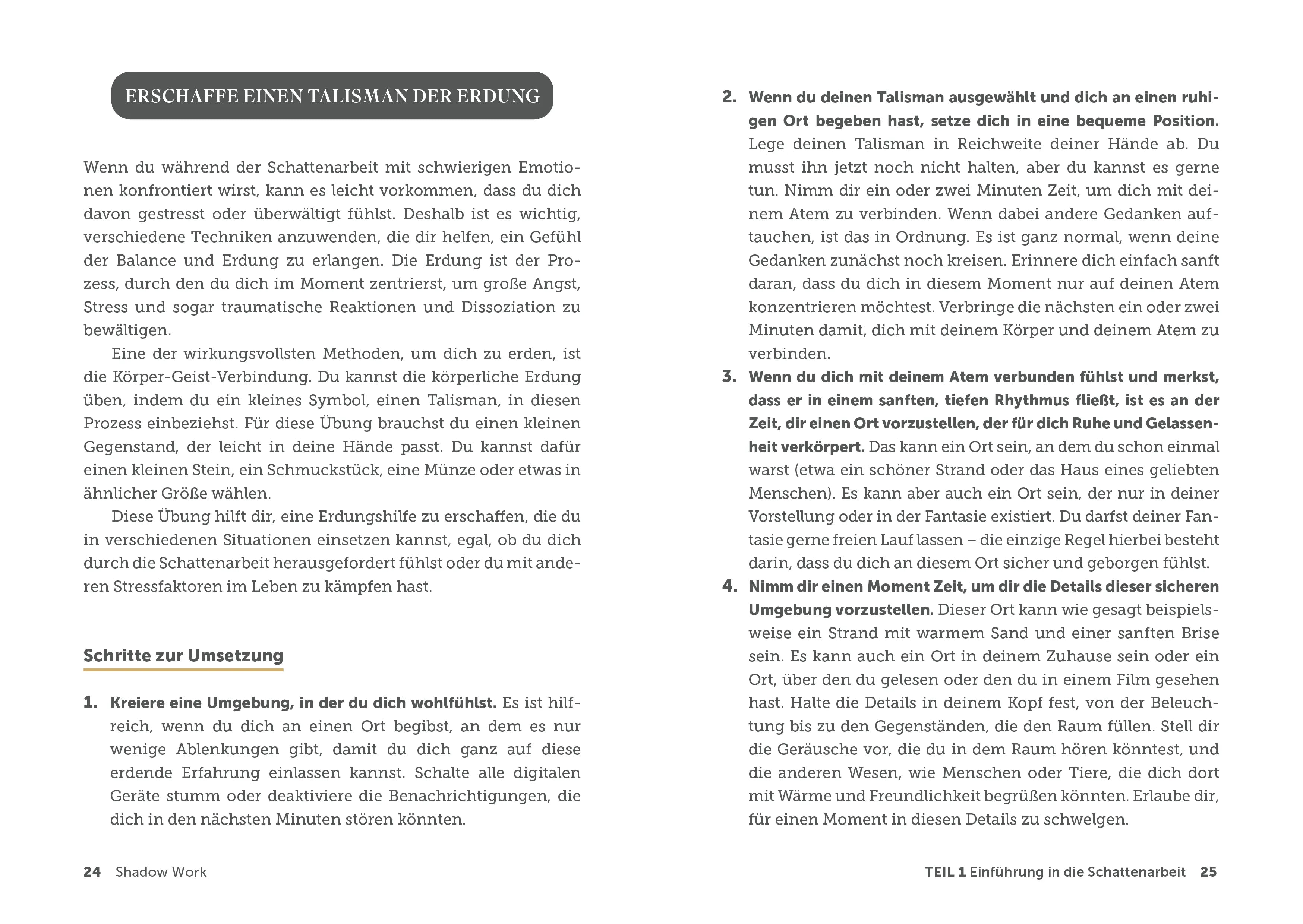 Innenansicht von 'Shadow Work – Dein persönliches Workbook' - Taschenbuch