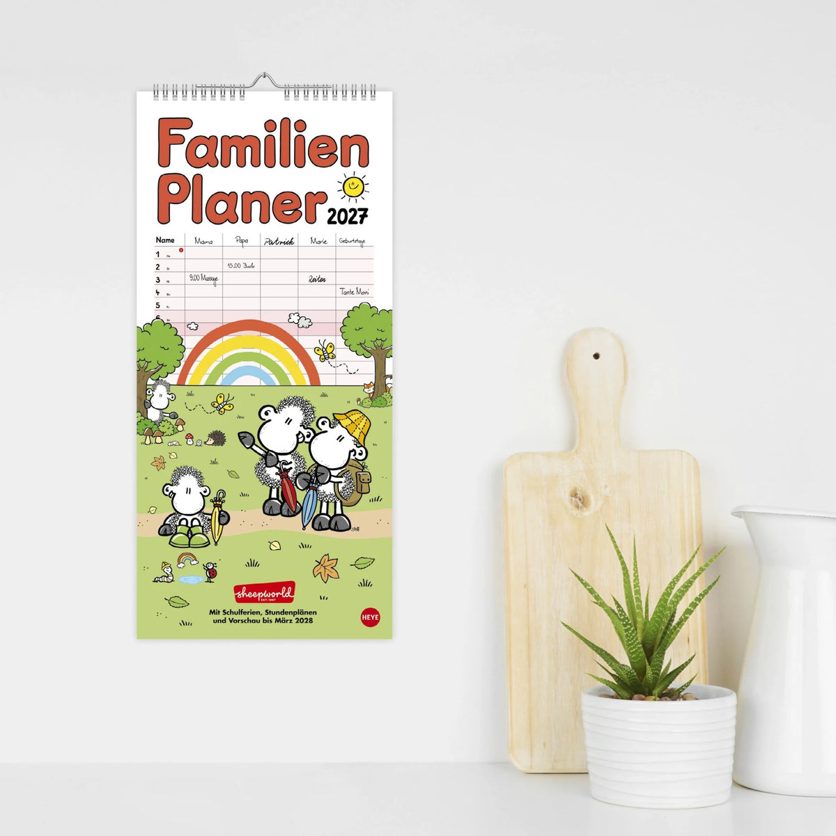 sheepworld Familienplaner 2027 – Ansicht