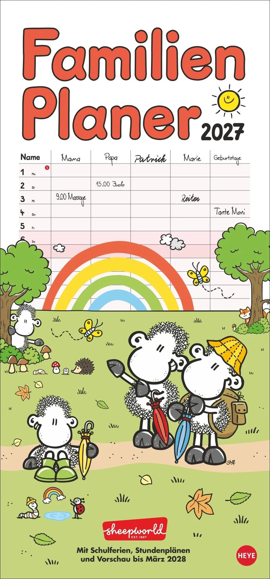 Familienplaner: sheepworld Familienplaner 2027