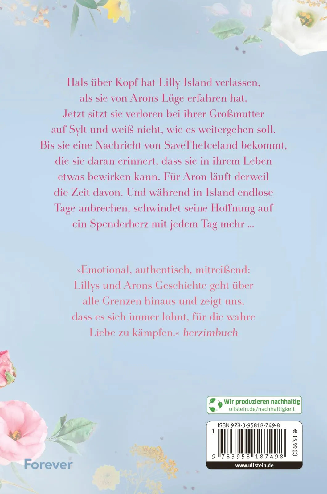 Buchrückseite von 'Shine Like Midnight Sun' mit Klappentext - Paperback