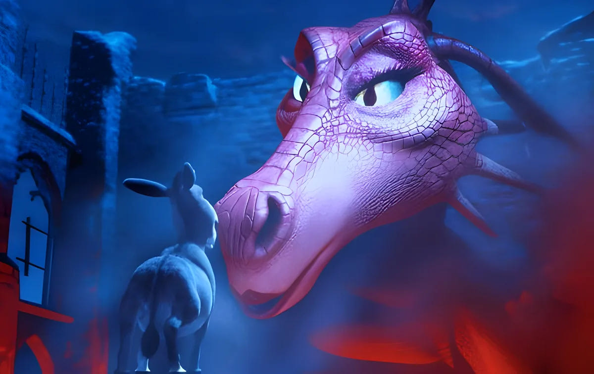 Filmszene 4 aus Shrek - 25th Anniversary Edition (Steelbook) – 4K UHD Blu-ray. Regie: Andrew Adamson