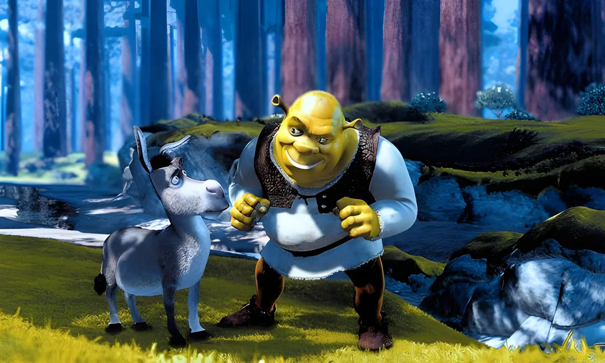 Filmszene 5 aus Shrek - 25th Anniversary Edition (Steelbook) – 4K UHD Blu-ray. Regie: Andrew Adamson