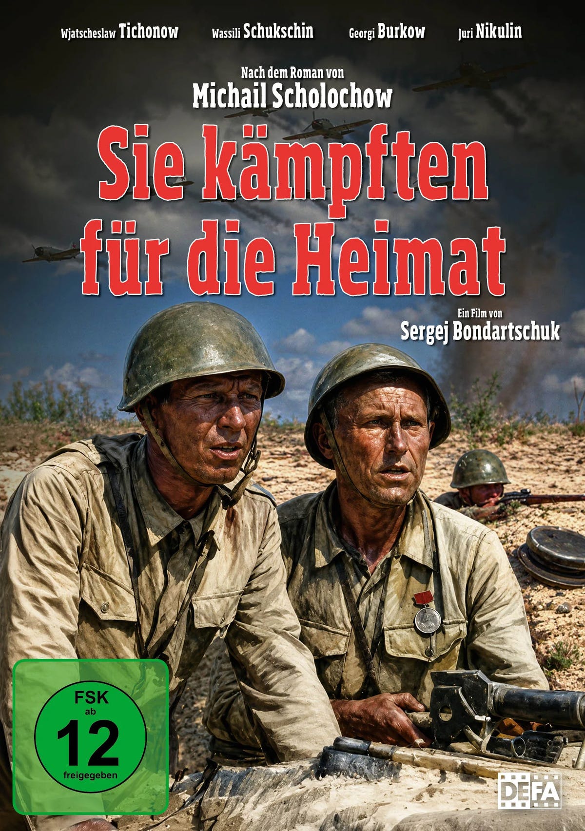 DVD-Cover: Sie kämpften für die Heimat (DEFA Filmjuwelen). Regie: Sergeij Bondartschuk