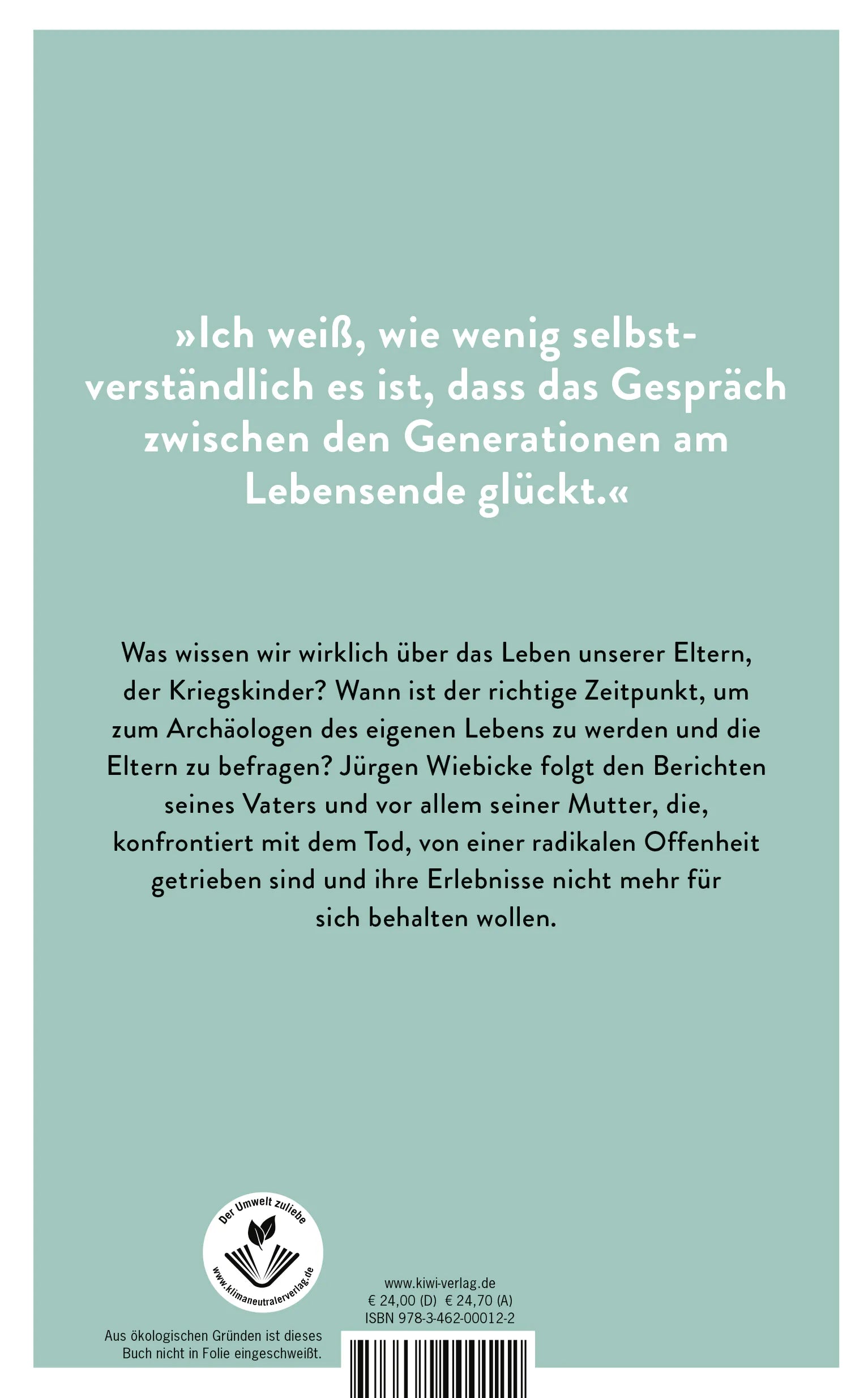 Buchrückseite von 'Sieben Heringe' mit Klappentext - Gebundene Ausgabe