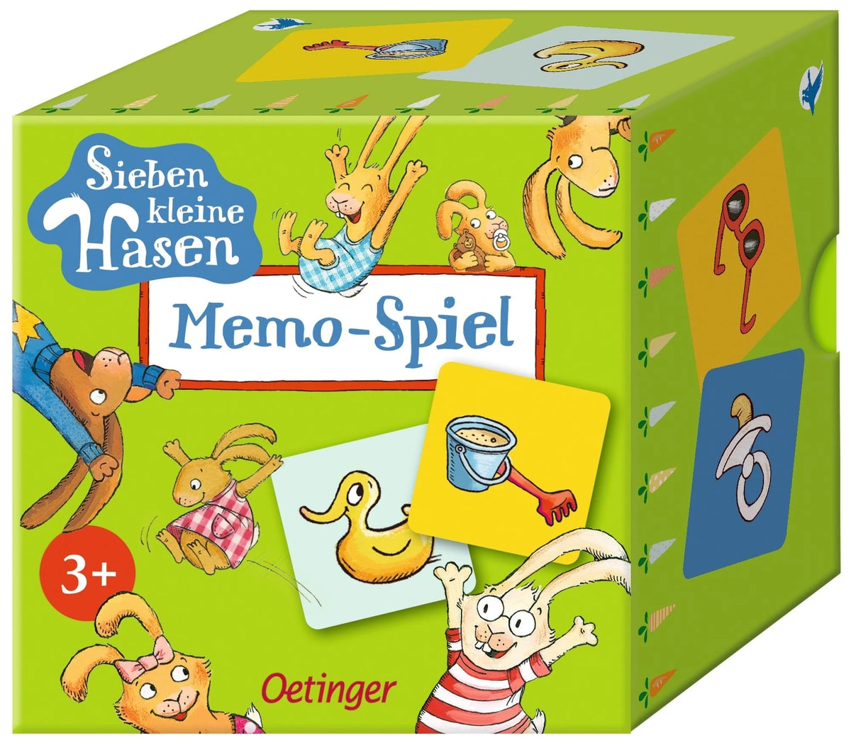 Kinderspiel: Sieben kleine Hasen. Memo-Spiel