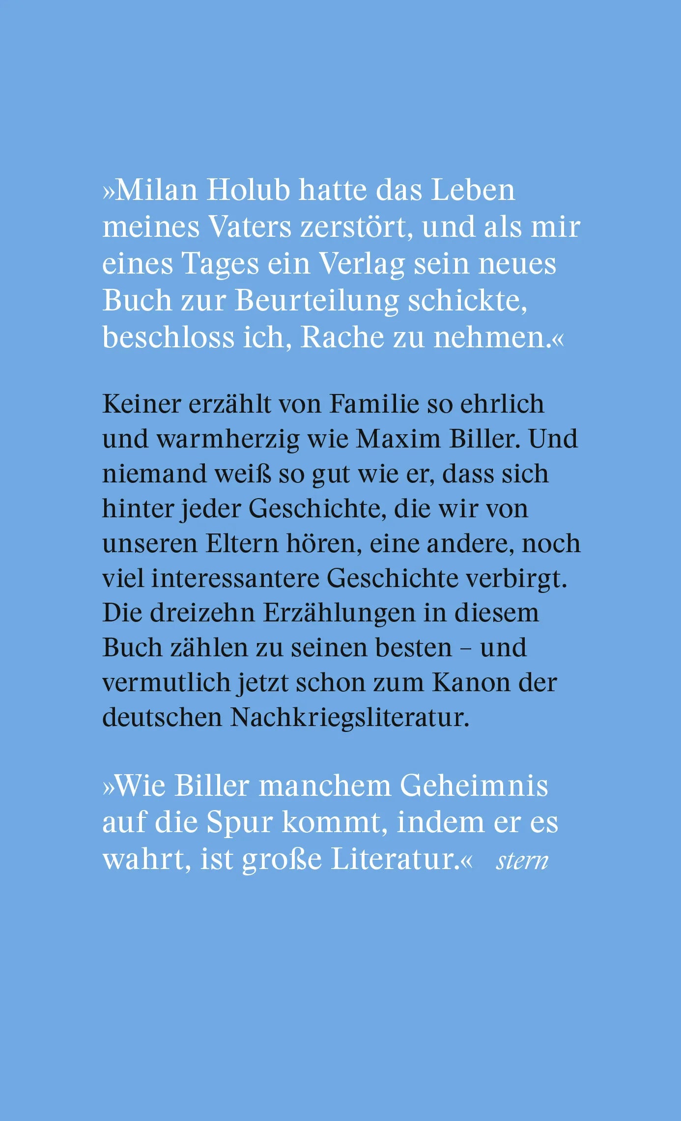 Buchrückseite von 'Sieben Versuche zu lieben' mit Klappentext - Gebundene Ausgabe