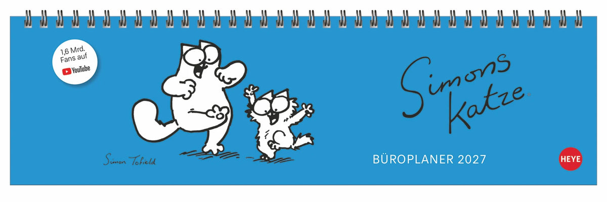 Tischkalender: Simons Katze Büroplaner 2027