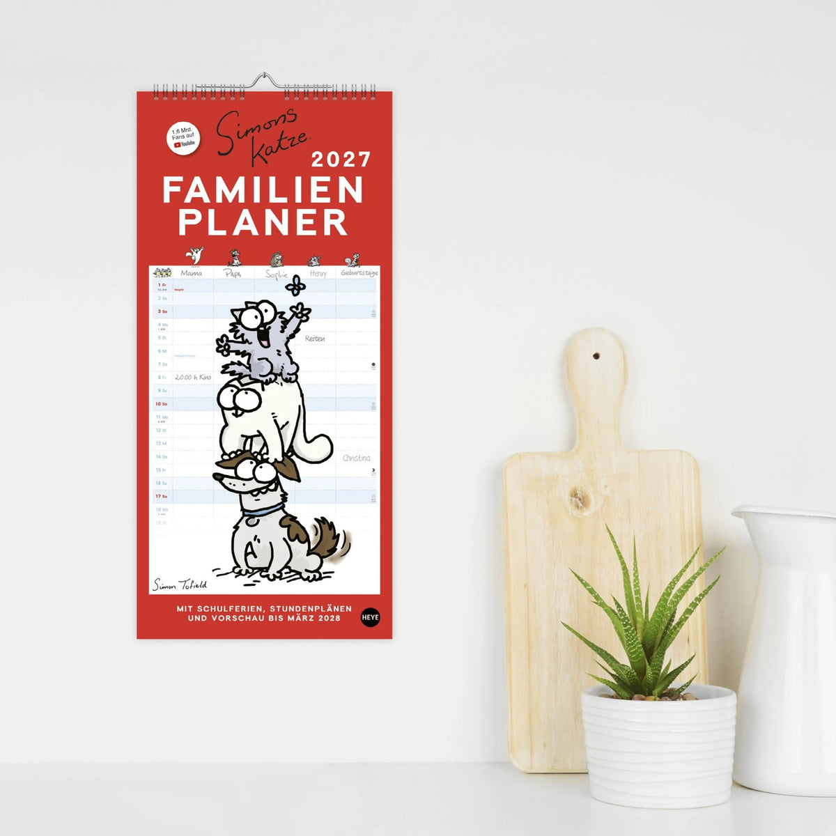 Simons Katze Familienplaner 2027 – Ansicht