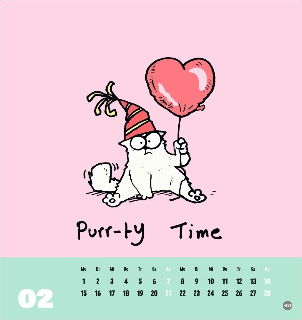 Simons Katze Postkartenkalender 2027 – Ansicht
