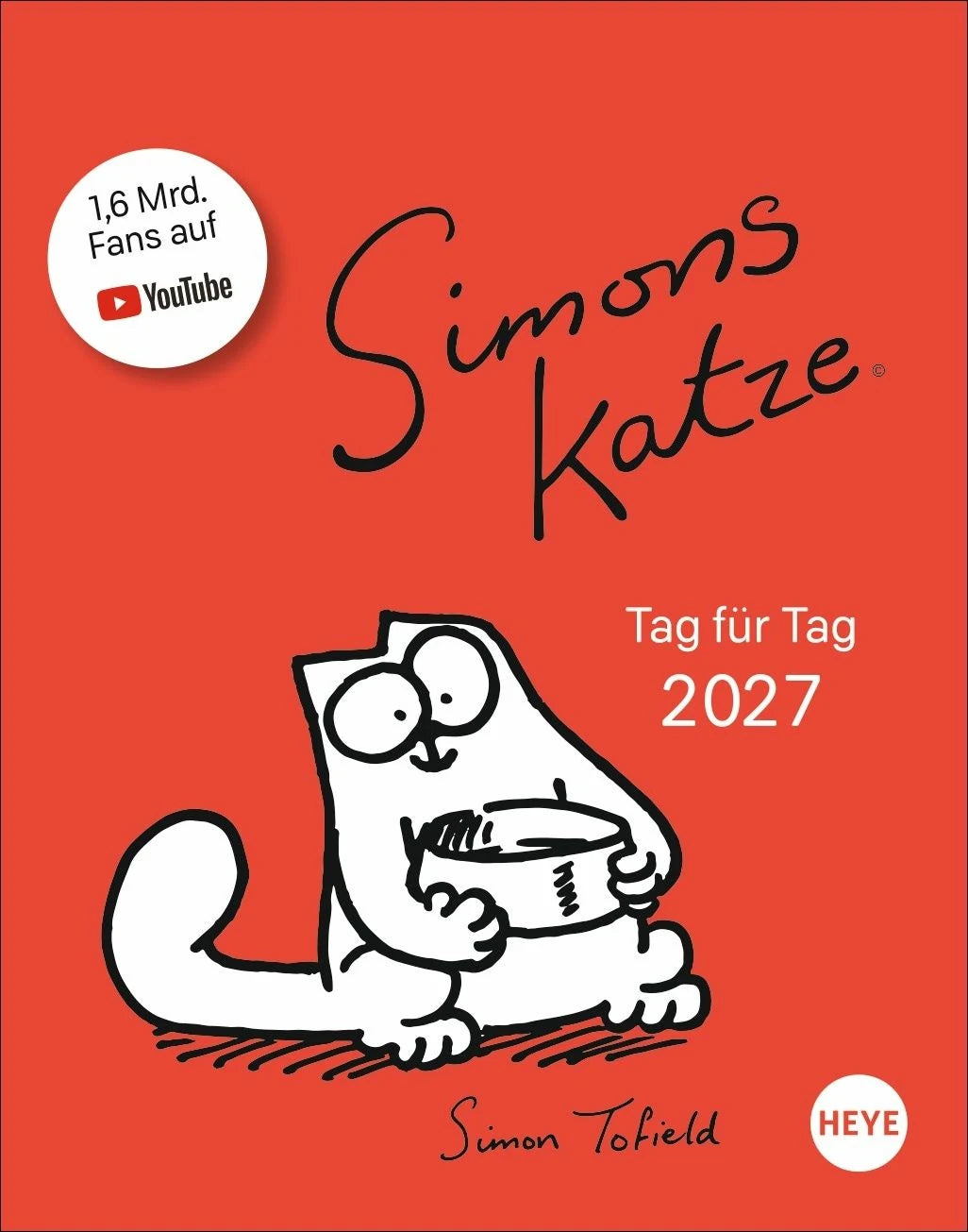 Tischkalender: Simons Katze Tagesabreißkalender 2027