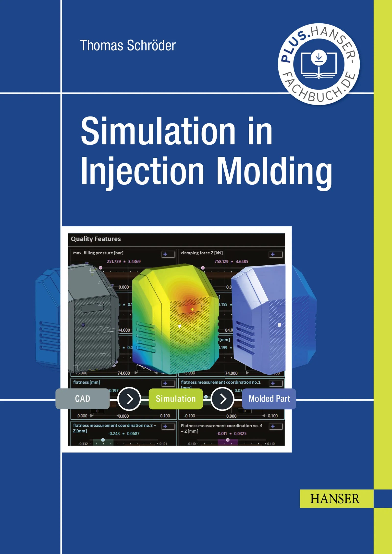 Cover: Simulation in Injection Molding (E-Book) von Thomas Schröder