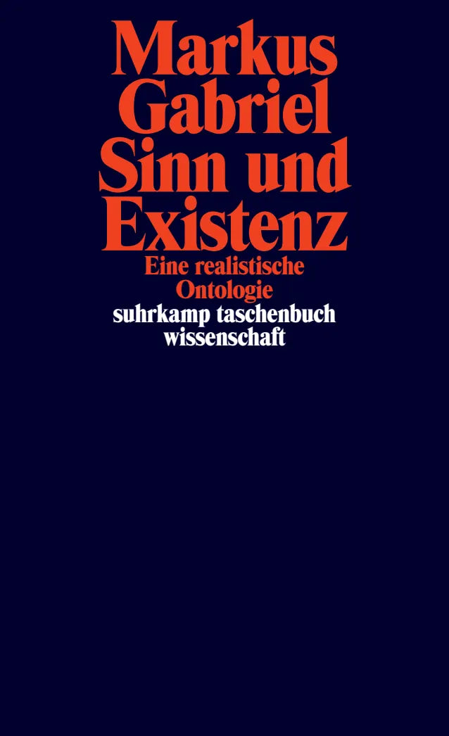 Buchcover von 'Sinn und Existenz' - Taschenbuch von Markus Gabriel