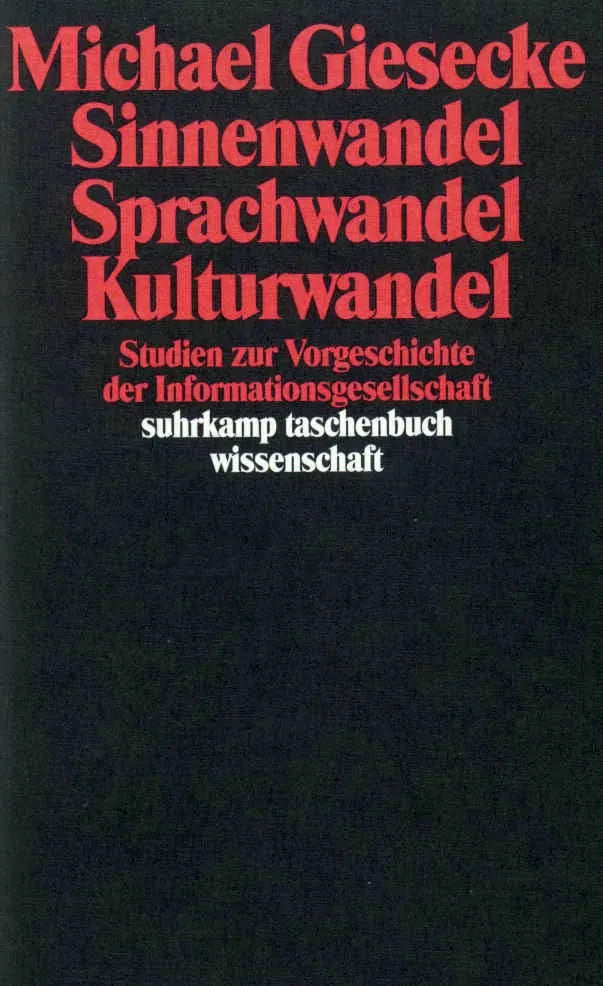 Buchcover von 'Sinnenwandel, Sprachwandel, Kulturwandel' - Taschenbuch von Michael Giesecke